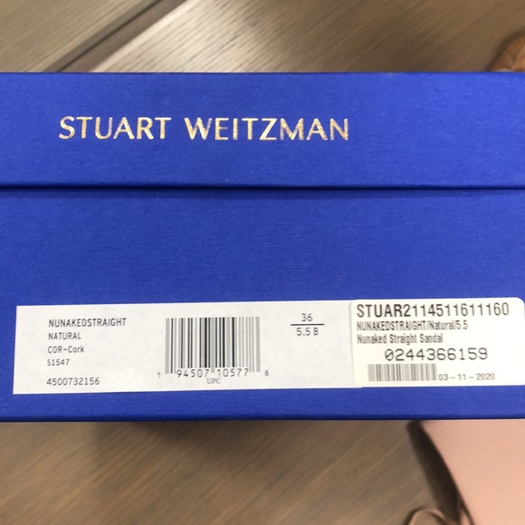 Stuart Weitzman Nunaked Sandal Heels in Cork - Picture 4 of 4
